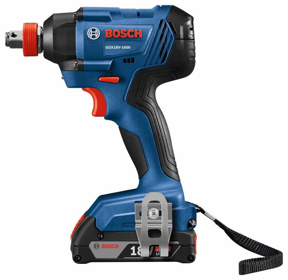 Bosch 18V Freak 1/4in & 1/2in Two In One Bit/Socket Impact Driver Kit Reconditioned, large image number 2