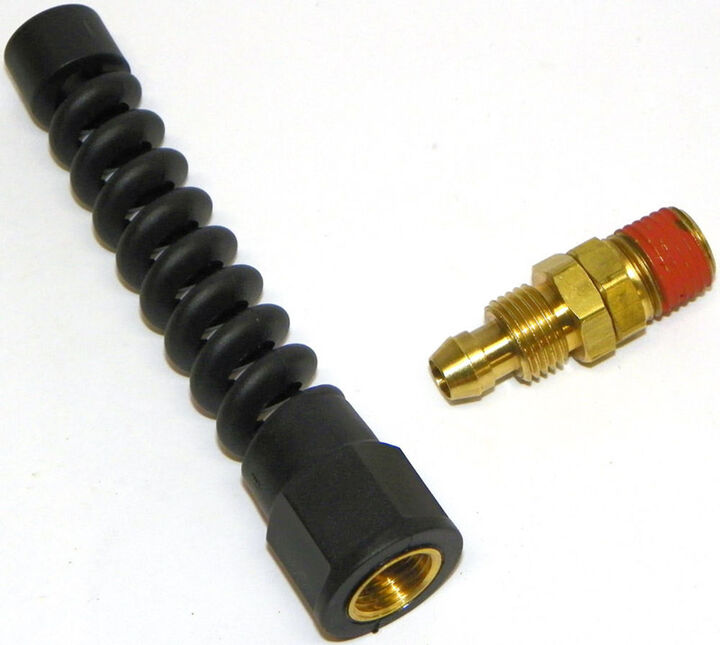 Coilhose 1/4 Inch ID x 1/4 Inch MPT Reusable Strain Relief Swivel