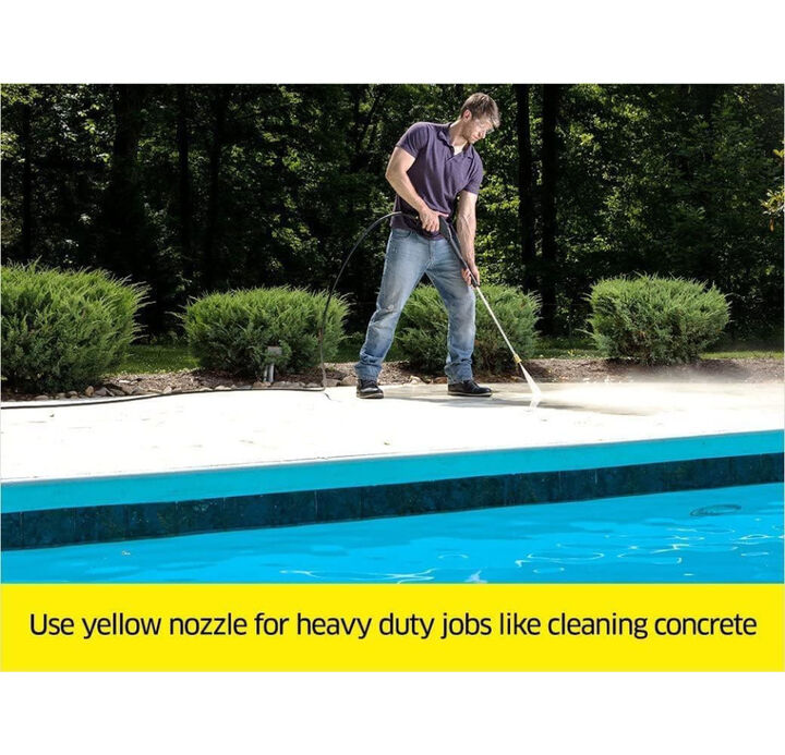 Karcher Yellow 4000 PSI Pressure Washer Universal 15 Degree QC Nozzle, large image number 1