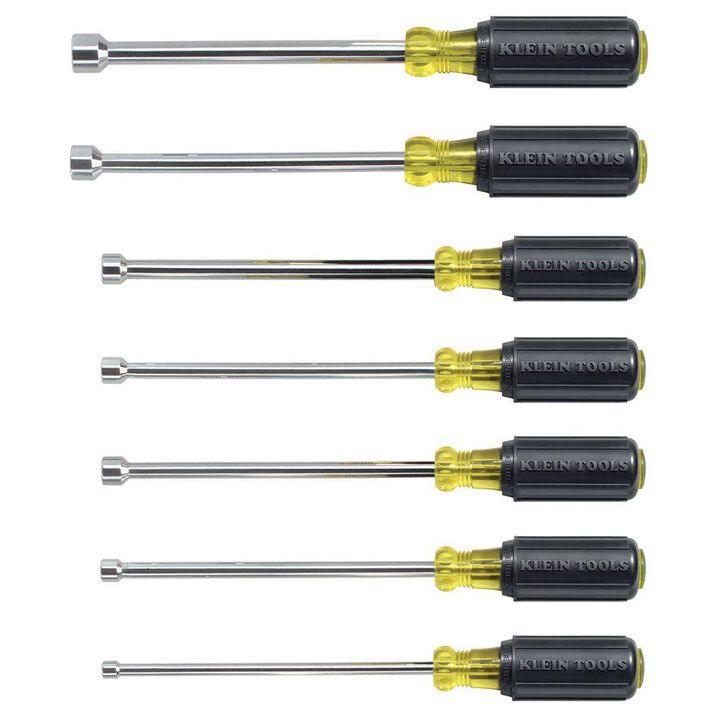Klein Tools 7 Piece Nut Driver Set 6in Shafts