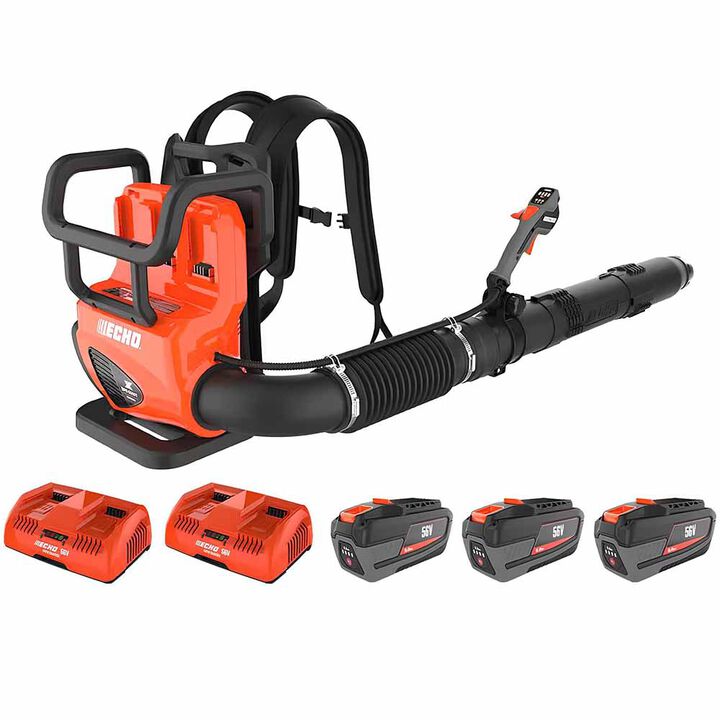 Echo 795 CFM 56V Battery-Powered Backpack Blower Kit with Battery