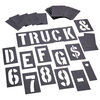 C H Hanson 2 Inch Stencil Set-Letter/Number, PVC, 92 Pieces, small image number 1