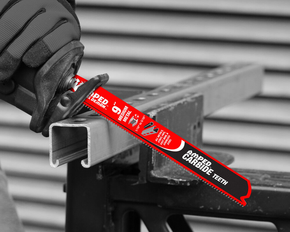 Diablo Tools 9 Inch 10 TPI Steel Demon AMPED Medium Metal Carbide Recip Blade, large image number 4