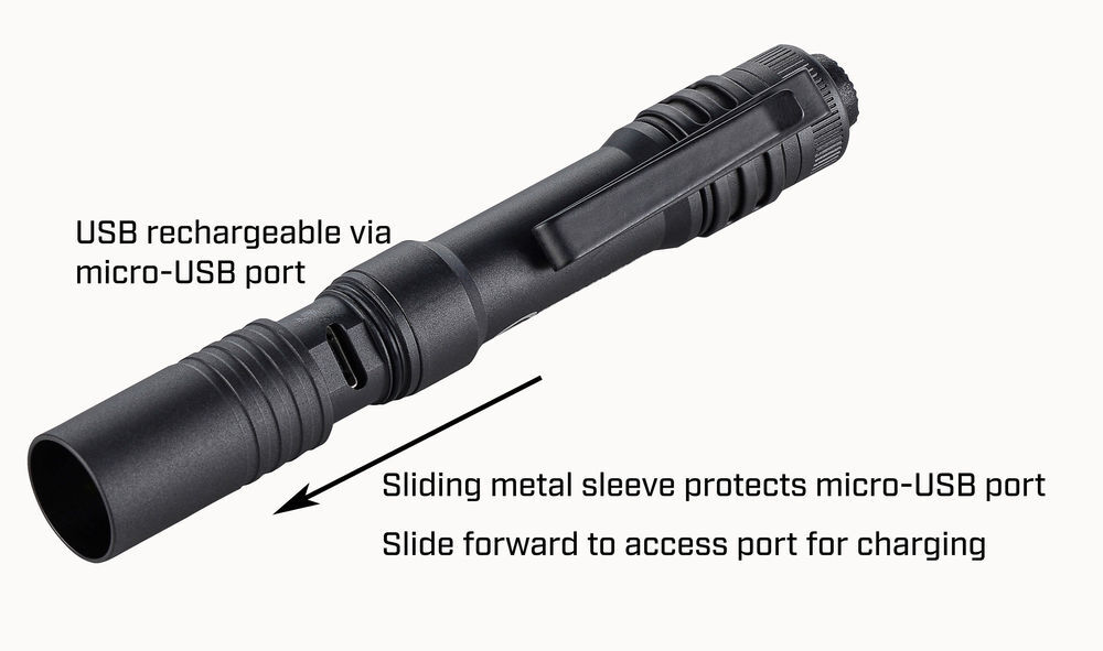 Streamlight MicroStream Black USB Rechargeable Pocket Flashlight, large image number 6