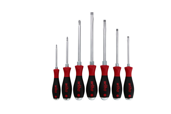 Wiha SoftFinish XHeavy Duty Slotted & Phillips Screwdriver Set 7 Pieces, large image number 3