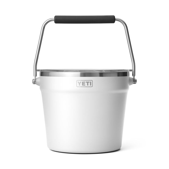 YETI Rambler Beverage Bucket with Lid WHITE