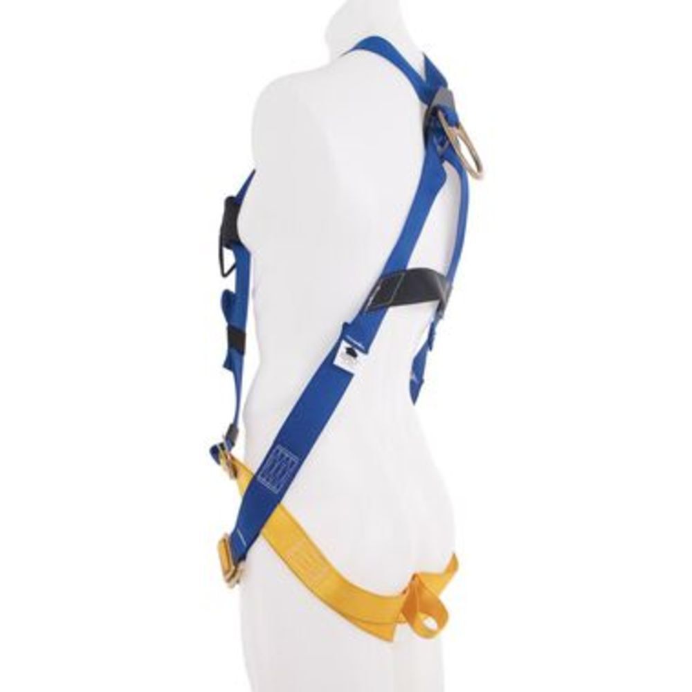 Werner Werner BaseWear Standard Harness with Attached 6' DeCoil Lanyard Pass Through Legs Universal, large image number 4