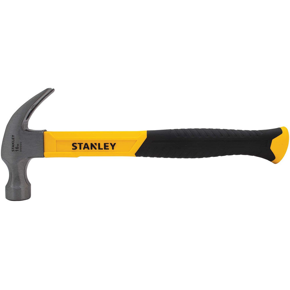 Stanley 16 oz Curve Claw Fiberglass Hammer, large image number 1