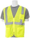 Delta Plus S363P Class 2 Mesh Hi Vis Lime Safety Vest with 4 Pockets, small image number 5
