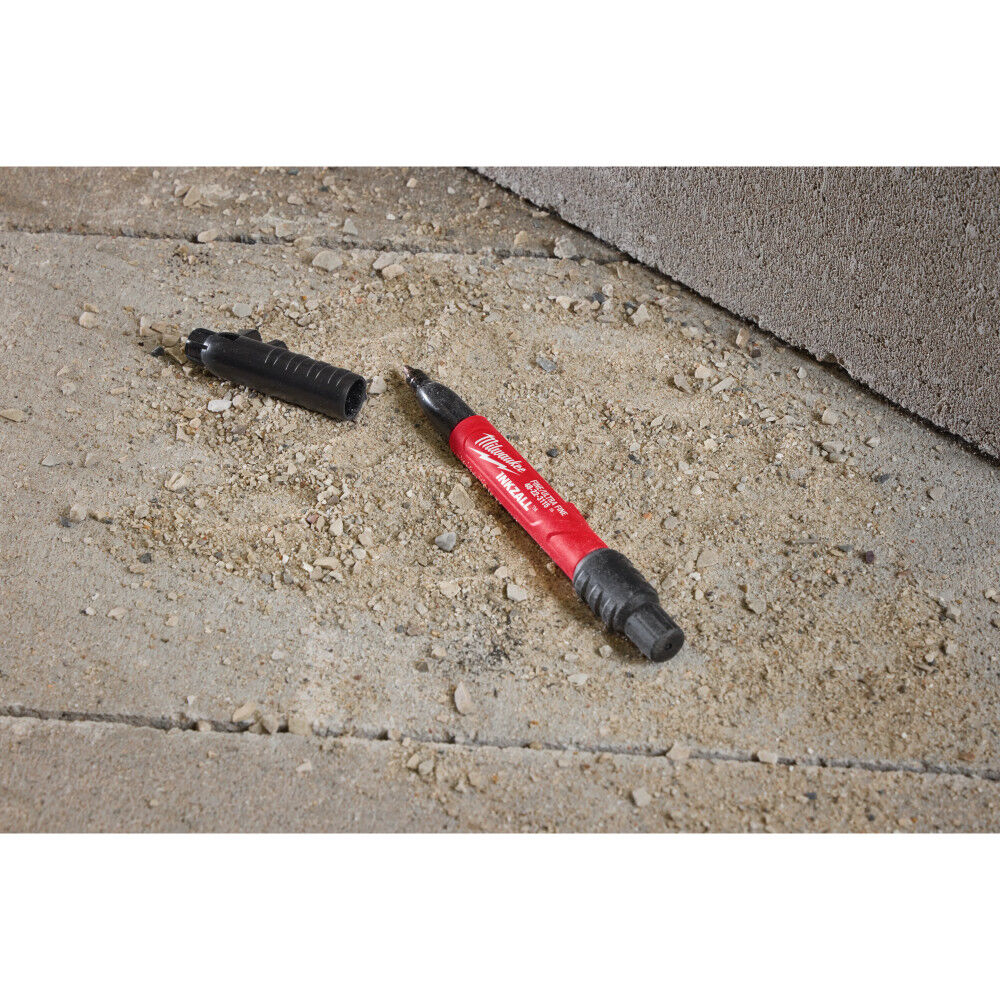 Milwaukee INKZALL Double-Sided Jobsite Fine Ultra Fine and Fine Tip Marker Black, large image number 6