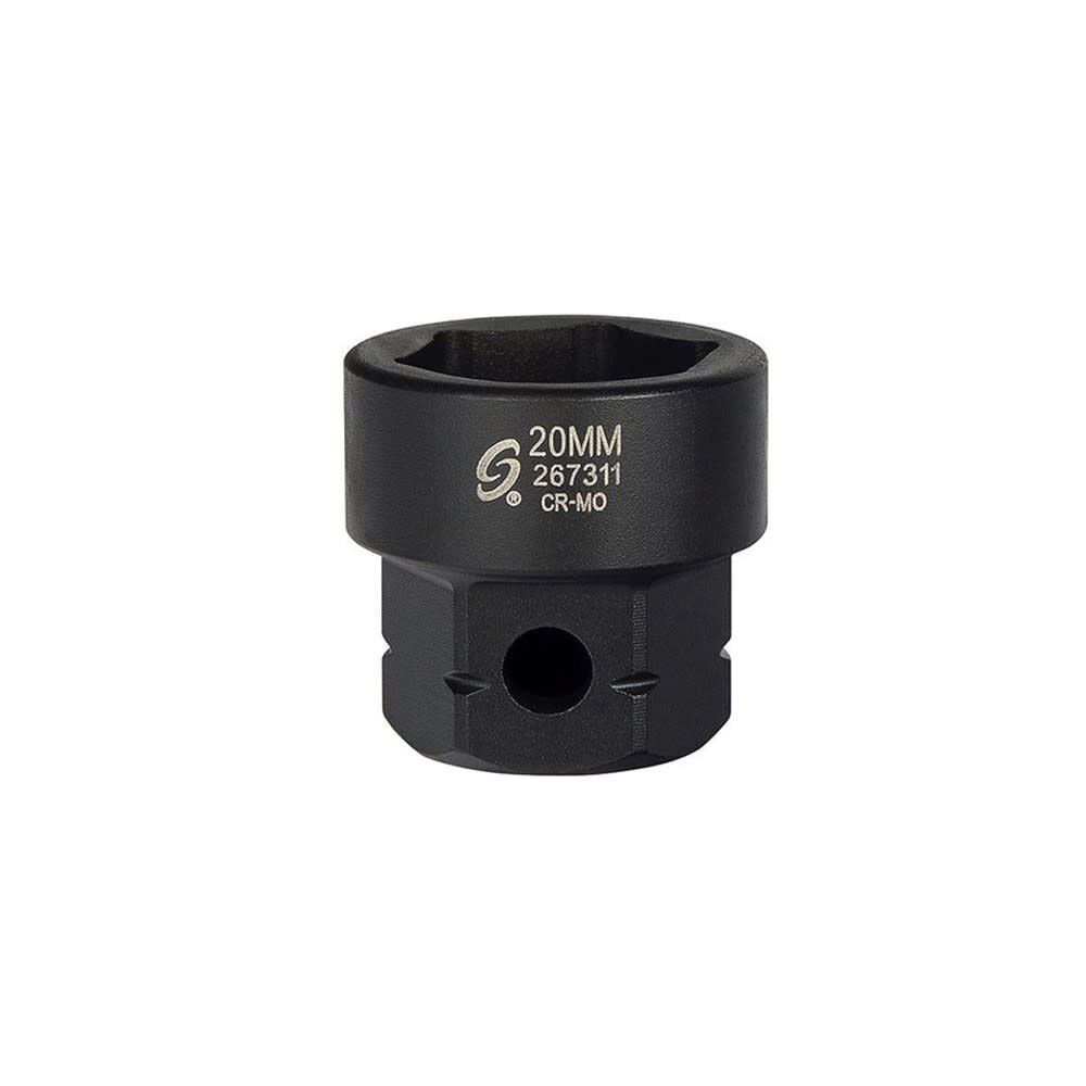 Sunex 20 mm 1/2 Inch Drive Molybdenum Steel Low Profile Impact Socket, large image number 1
