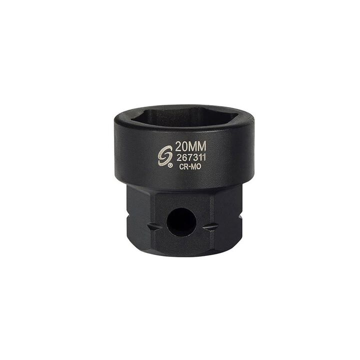 Sunex 20 mm 1/2 Inch Drive Molybdenum Steel Low Profile Impact Socket