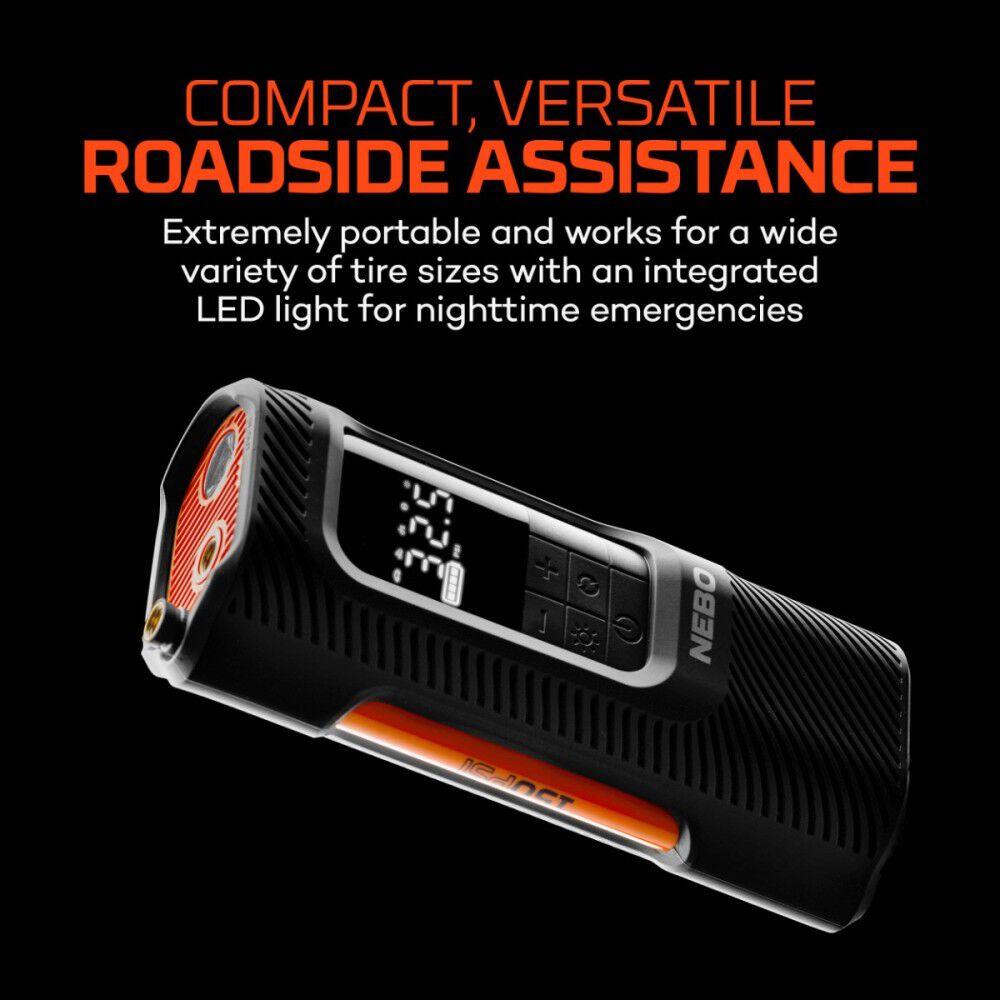 Nebo Portable Tire Inflator Assist Mini Air Compressor with Power Bank, large image number 2