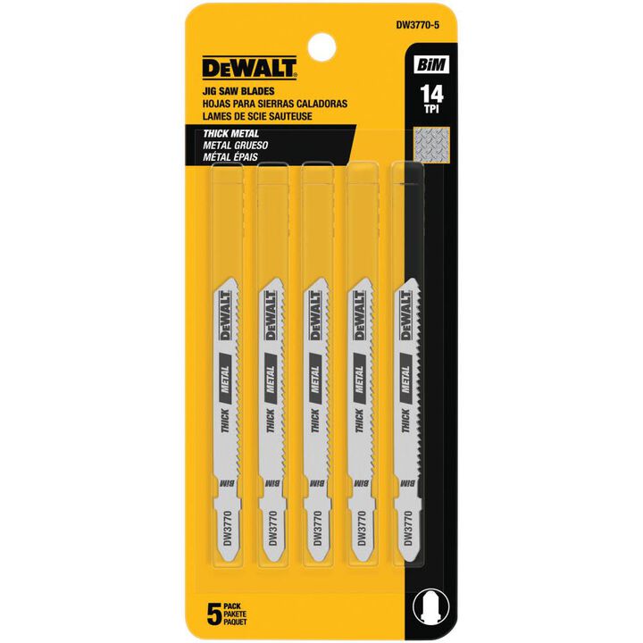 DEWALT 3 in. 14 TPI T-shank Cobalt Steel Jig Saw Blade
