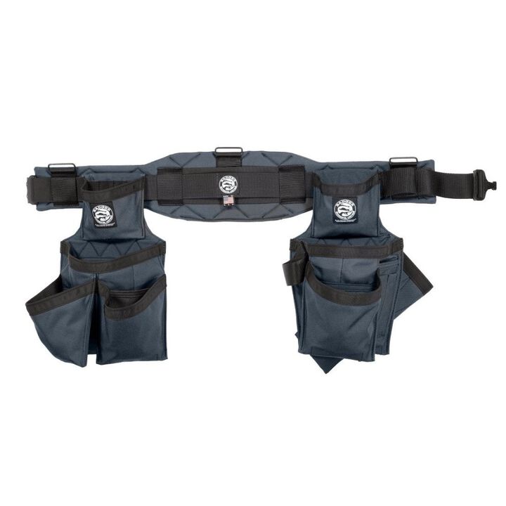 Badger Tool Belts Carpenter Toolbelt Set Gunmetal Gray Small