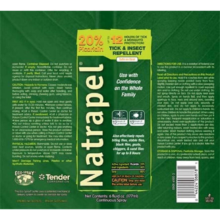 Bens Natrapel 6 Oz Picaridin Insect Repellent Spray 12 Piece Bundle, large image number 1