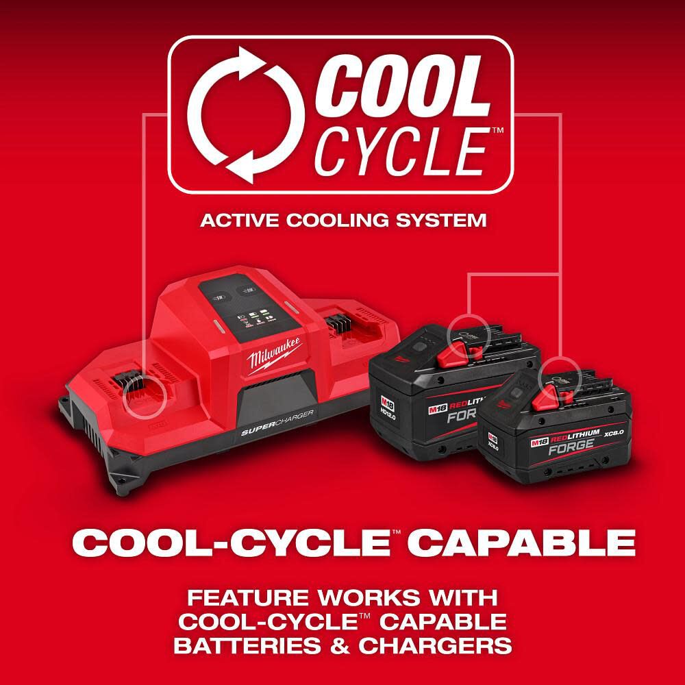 Milwaukee M18 Dual Bay Simultaneous Super Charger with 4 Point Mounting, large image number 6