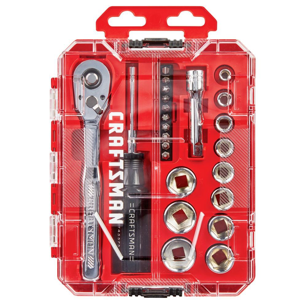 CRAFTSMAN 24Pc 3/8 Inch Drive (SAE) Mechanics Tool Set, large image number 3