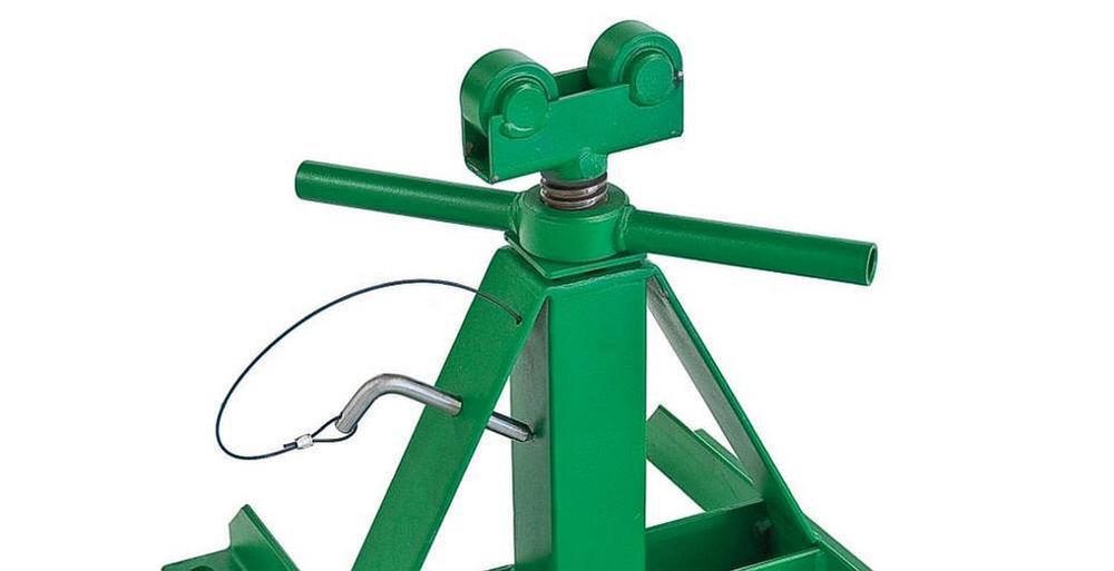 Greenlee 13 In to 28 In Screw Type Reel Stand, large image number 2