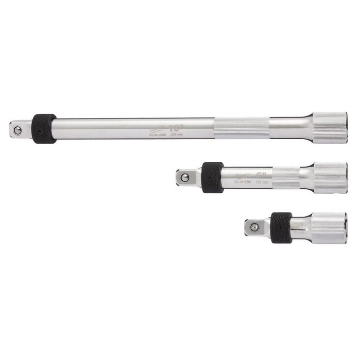 Milwaukee 1/2 Inch Drive Locking Extension Set, 3 Pieces