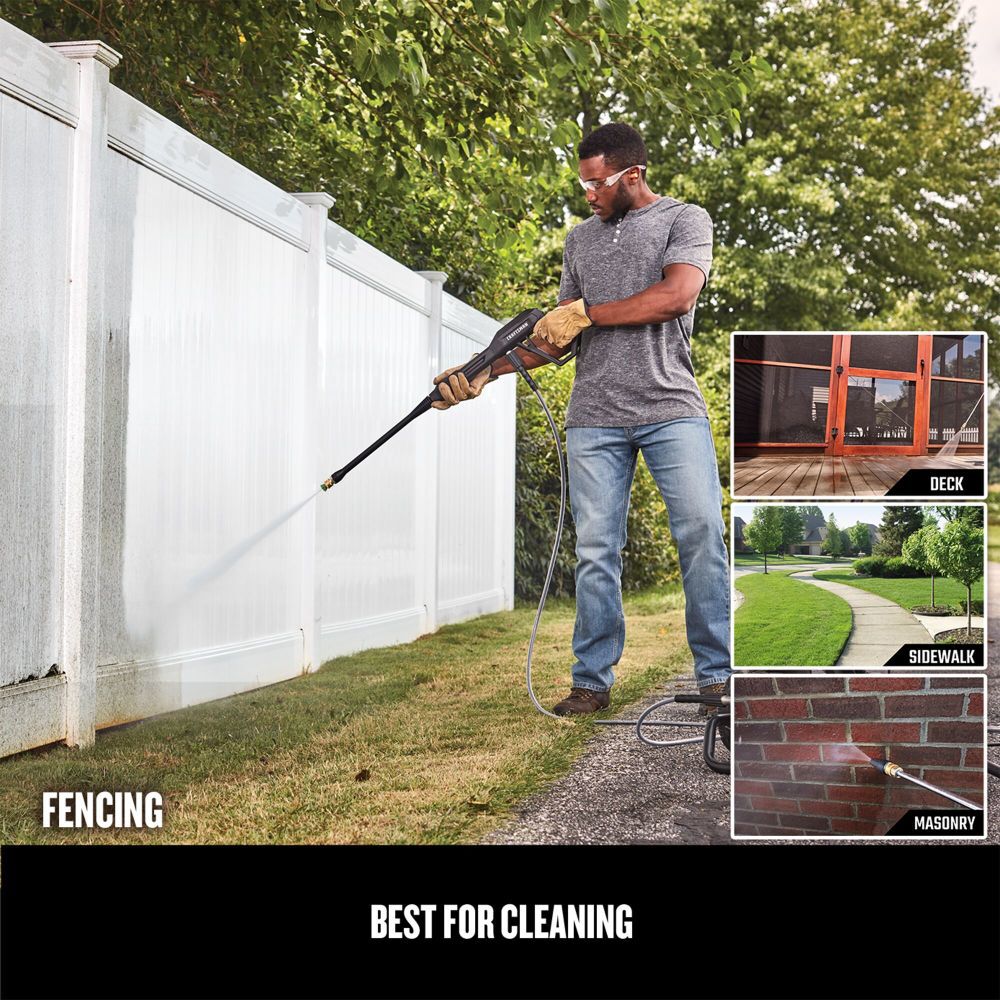 CRAFTSMAN 1900 PSI 1.2 GPM Electric Cold Water Pressure Washer with 3 Spray Nozzles, large image number 7