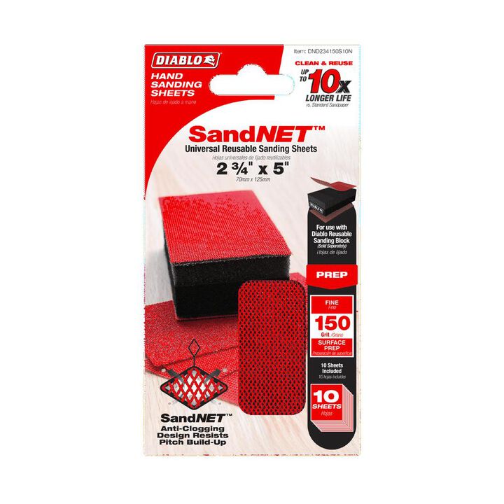 Diablo Tools 2-3/4inx5in 150-Grit SandNET Reusable Sanding Sheets 10pc, large image number 2