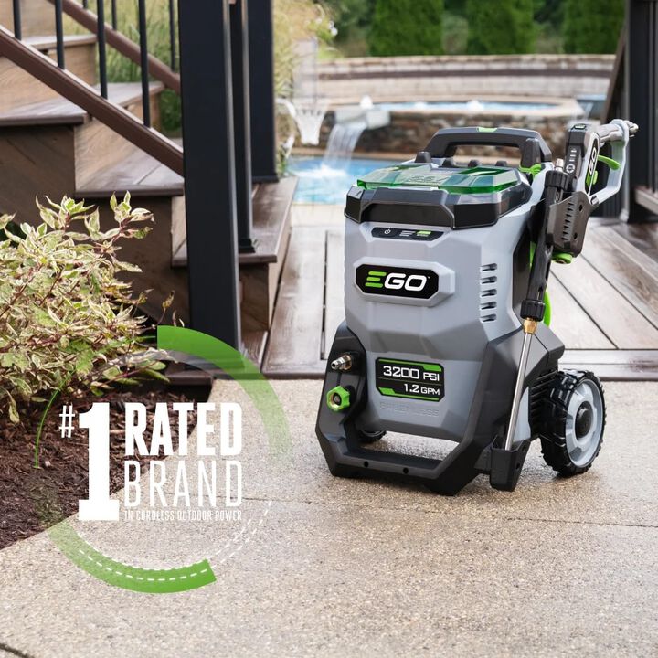 EGO POWER+ 3200 PSI 1.2 GPM Battery Powered Cold Water Pressure Washer with 5 Spray Nozzles 6.0Ah Kit, large image number 4