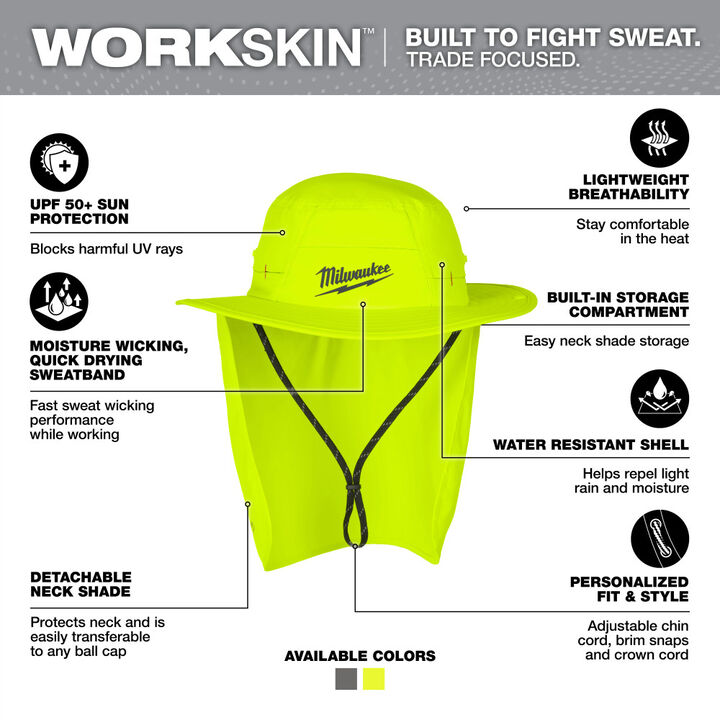 Milwaukee WORKSKIN Sunshade Hat, large image number 1