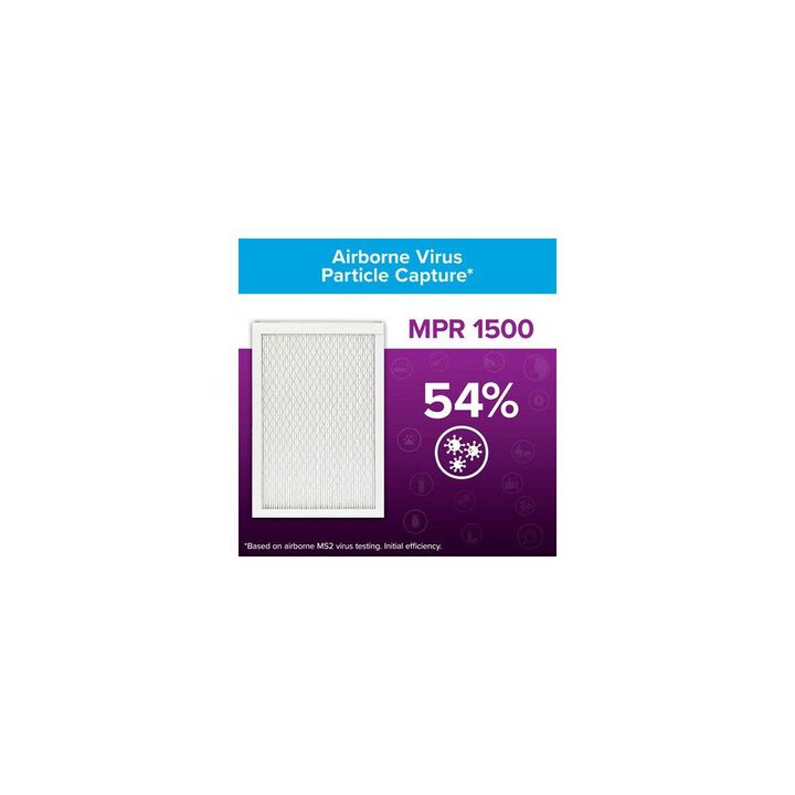 3M Filtrete 14 x 25 x 1-Inch 1500 MPR Bacteria & Virus Furnace Air Filter, 4-Pack, large image number 4