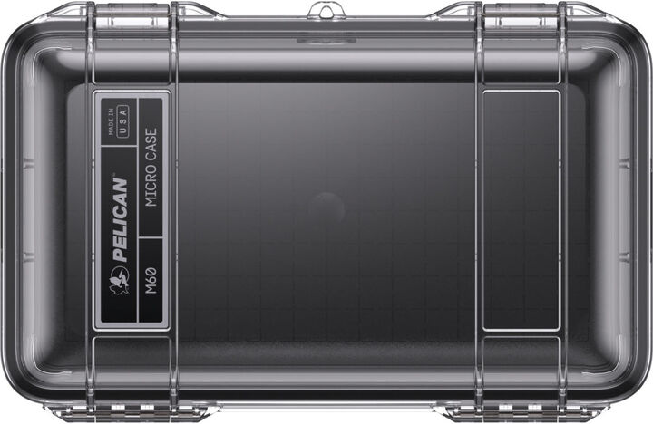 Pelican Polycarbonate M60 Micro Case, Black/Clear, large image number 1