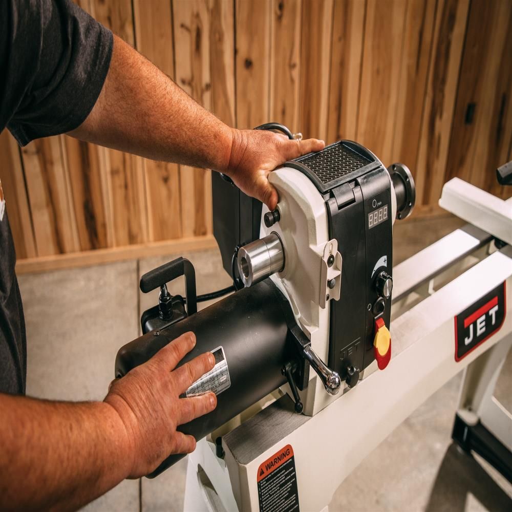 JET 16in x 40in Electronic Variable Speed Wood Lathe 1.5HP 1PH 115V, large image number 3