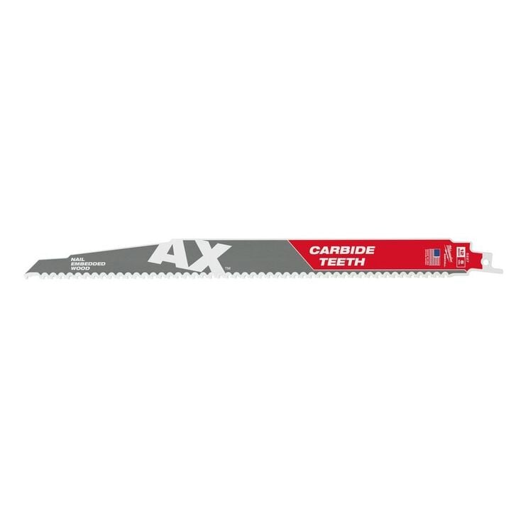 Milwaukee 12 in. 5 TPI The Ax Carbide Teeth SAWZALL Blades 5PK