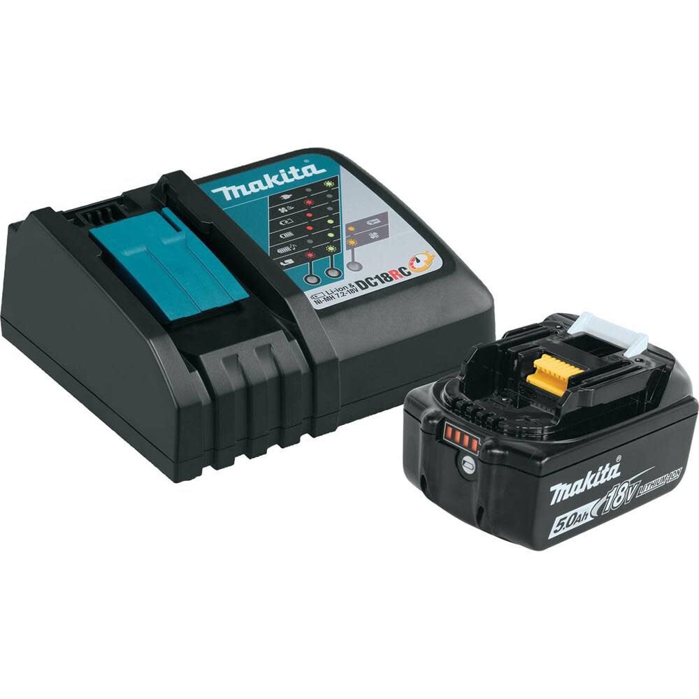 Makita 18V LXT Lithium-Ion Battery and Charger Starter Pack (5 Ah), large image number 1