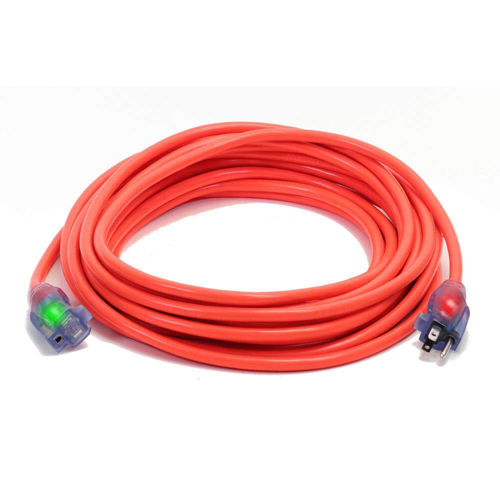 Century Wire ProGlo 25 ft 12/3 SJTW Orange Coldweather Lighted Extension Cord, large image number 2