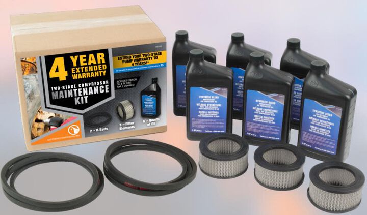 Industrial Air Maintenance Kit for 7.5 HP Gas Powered Two Stage Compressors