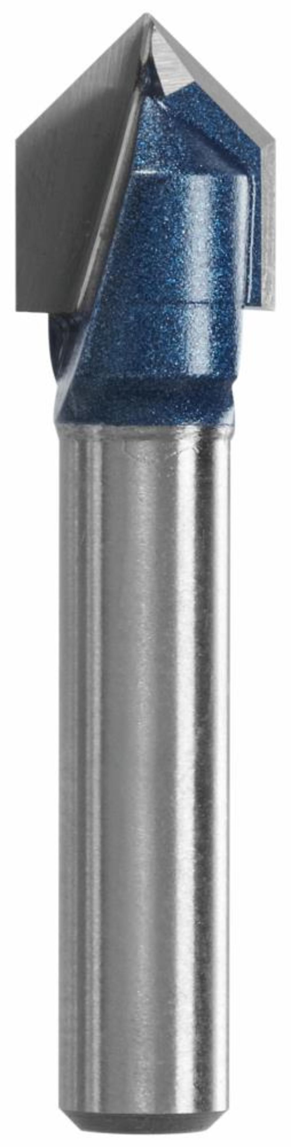 Bosch 3/8in x 7/16in Carbide Tipped V Groove Router Bit, large image number 1