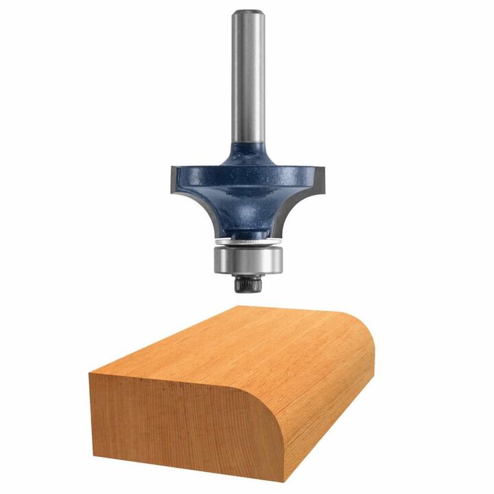 Bosch 1/2 Inch x 11/16 Inch Carbide Tipped Roundover Bit