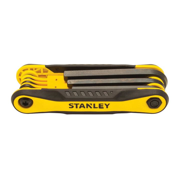 Stanley Folding Metric Hex Key Set, 8 Pieces