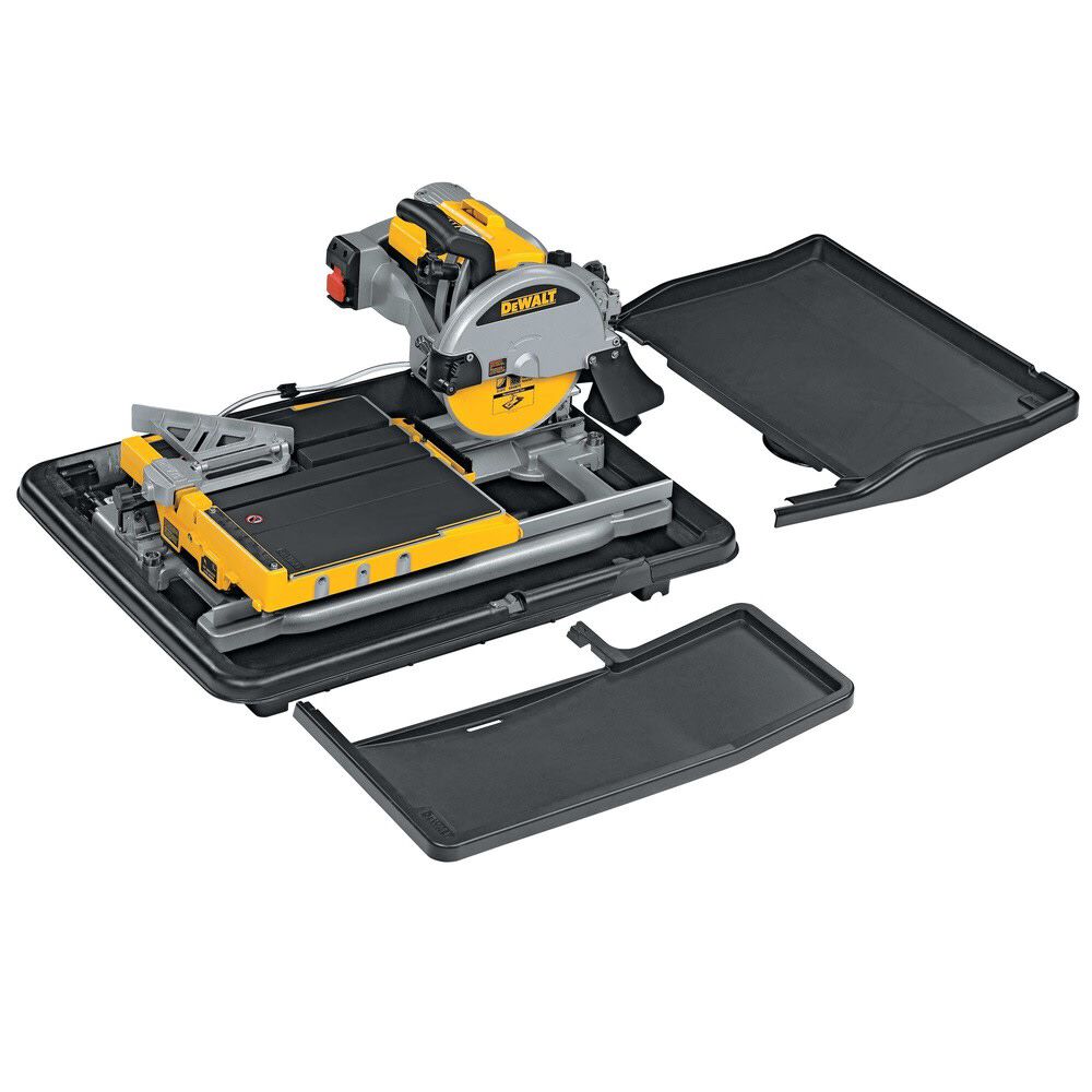 DEWALT 10 Inch Corded Wet Tile Saw & Wet Tile Saw Stand for D24000 Bundle, large image number 3