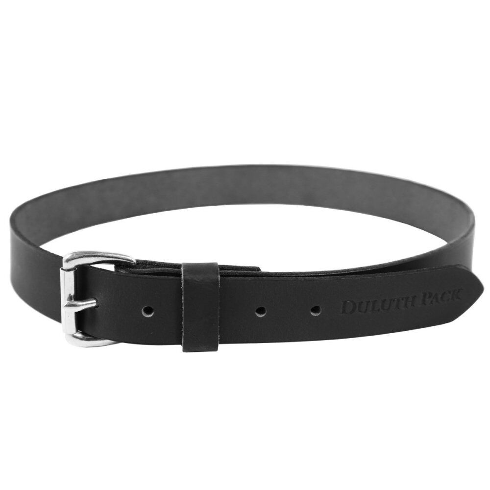 Duluth Pack 1.25 In. W x 44 In. Waist Size Black Leather Belt, large image number 1