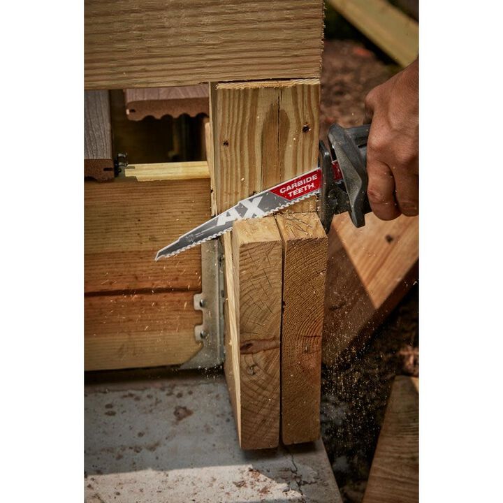 Milwaukee The Ax with Carbide Teeth SAWZALLBlade 6 in. 5T 3PK, large image number 12