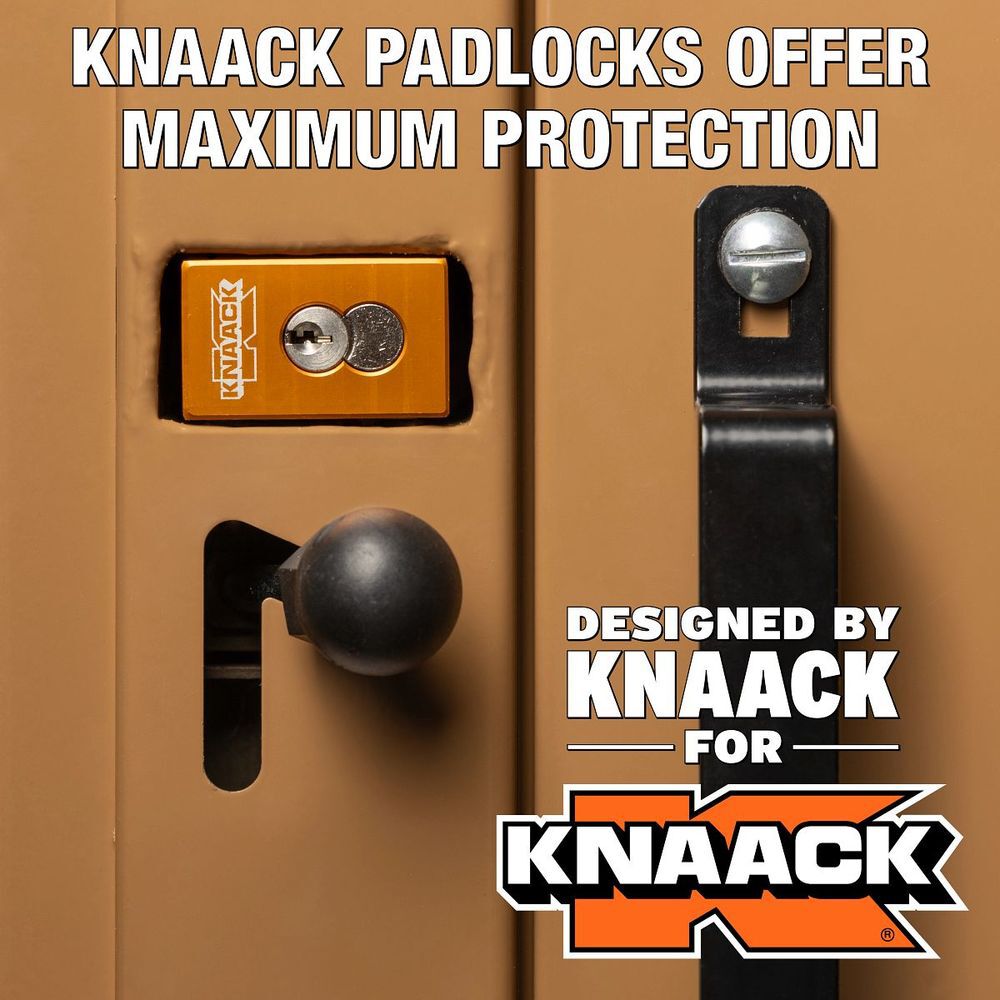 Knaack Model 79-D 36.2 Cu-Ft. Tan Steel Piano Box with KL (Padlock), large image number 7