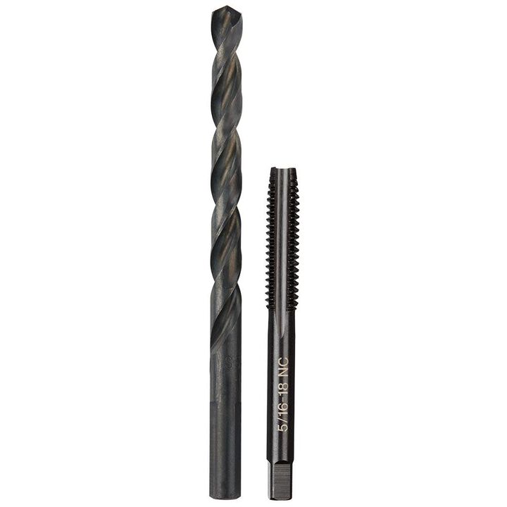 Milwaukee 5/16 in -18 NC Straight Flute Plug Tap & F Drill Bit