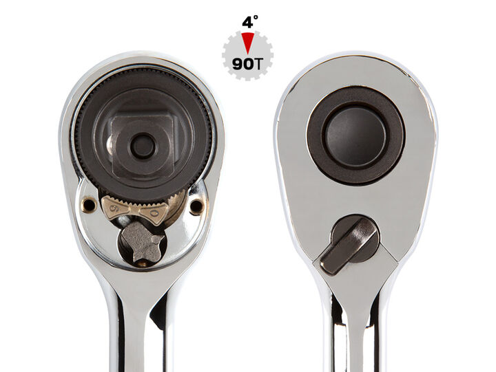 Tekton 3/8 Inch Drive x 18 Inch Quick-Release Extra-Long Ratchet, large image number 2