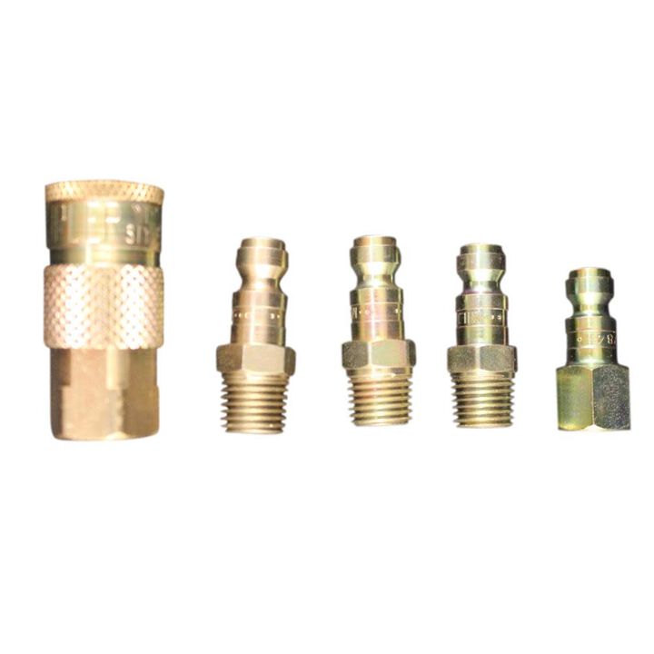 Milton 215 1/4in NPT T Style Coupler and Plug - 5 Pieces, large image number 0