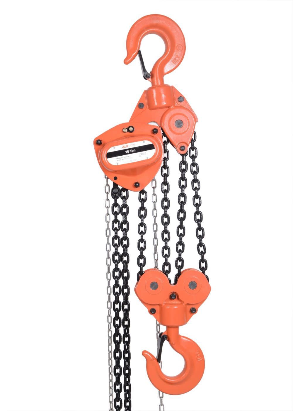Atlas Lifting and Rigging ACH 10 Ton Chain Hoist 15 Ft. Lift with Overload Protection, large image number 1