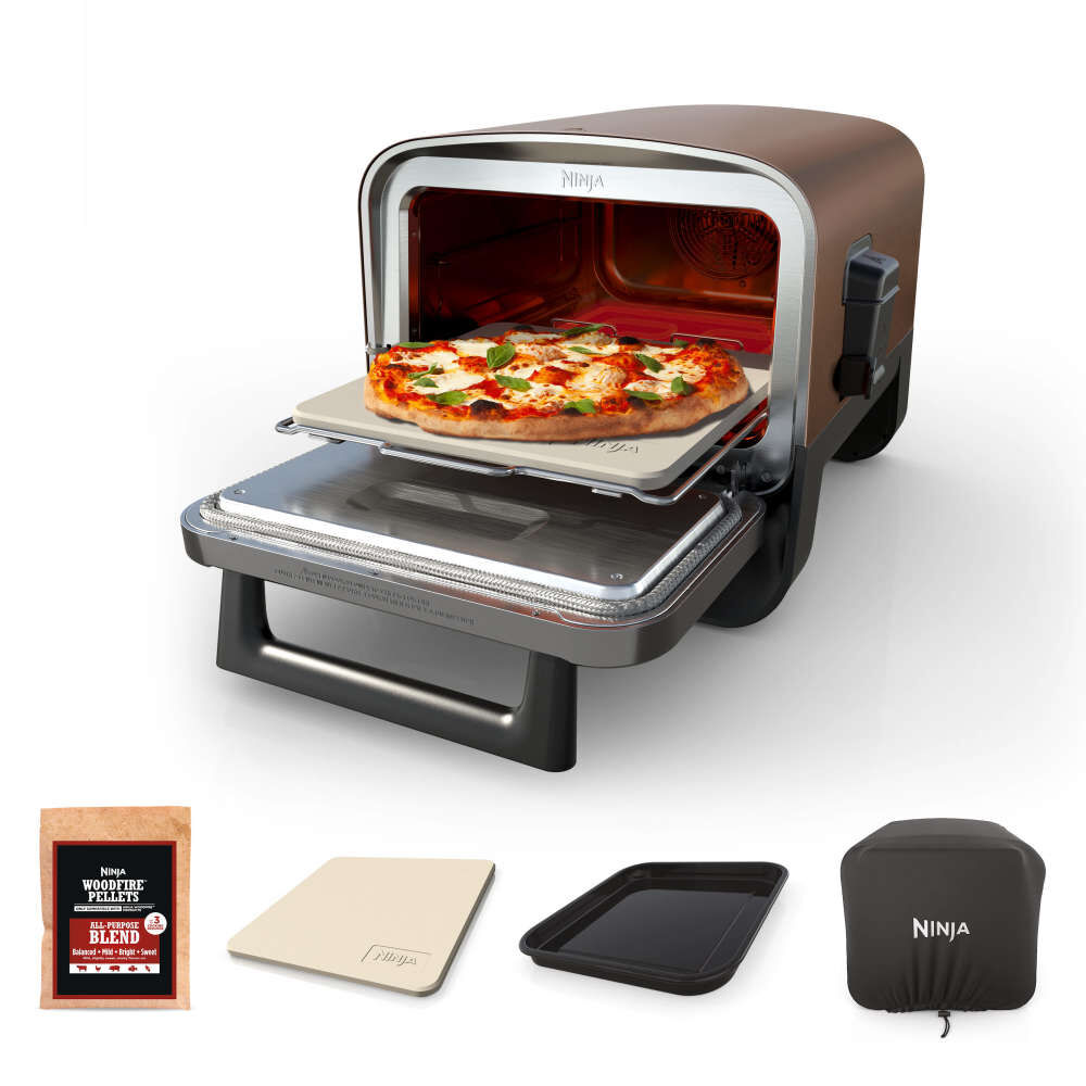 Ninja Woodfire 144 Square Inch 6 in 1 Outdoor Electric Oven Red, large image number 1