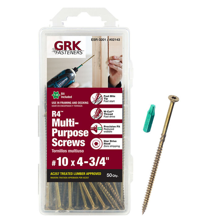 GRK Fasteners R4 Screw Handy-Pak 10 x 4in3/4
