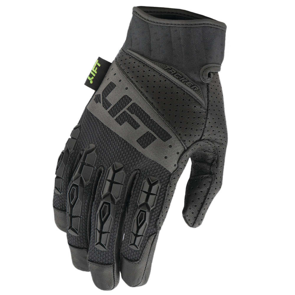 Lift Safety Gloves Genuine Leather Anti-Vibration Tacker Large Black, large image number 1