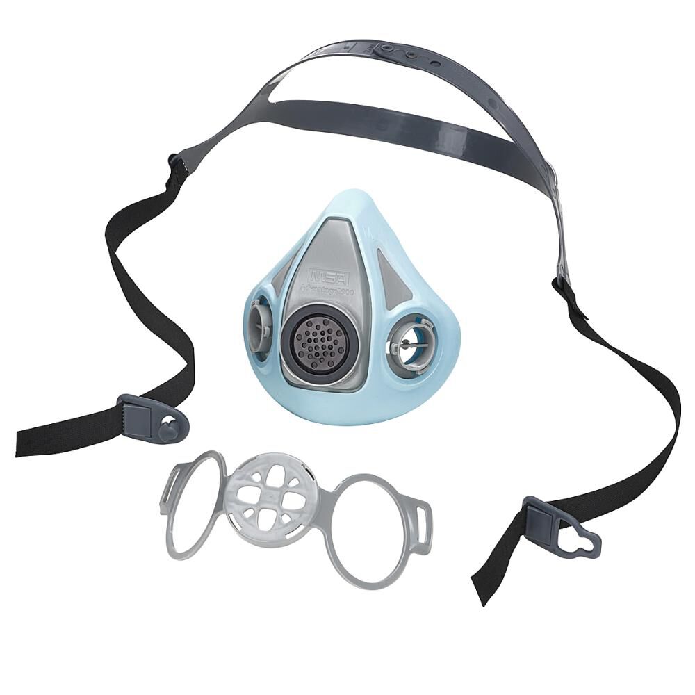 MSA Safety Works Advantage 900 Elastomeric Half-Mask Respirator, Blue, Large, large image number 6